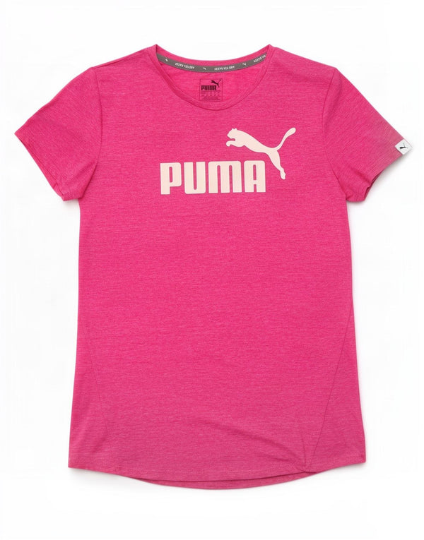 Puma Camiseta Feminina Graphic Top UK 12 Médio Rosa