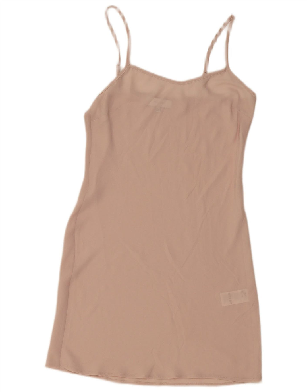 Vestido deslizante feminino Reiss UK 10 poliéster rosa pequeno
