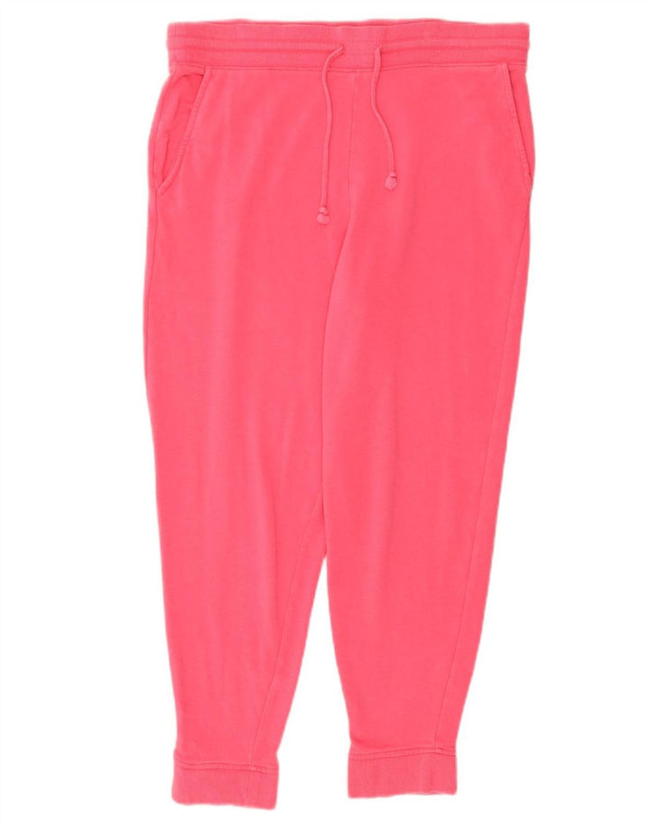 Calça esportiva feminina MARKS & SPENCER Joggers Reino Unido 16 grande algodão rosa
