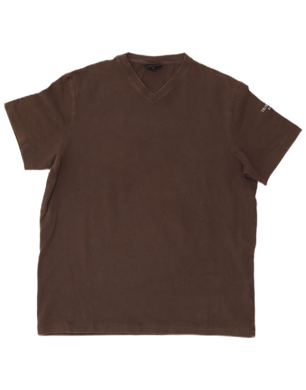 Camiseta masculina Trussardi Jeans 2XL algodão marrom