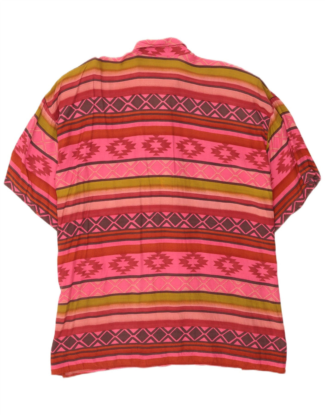 Max&Co. Camisa feminina manga curta UK 12 média multicolorida geométrica