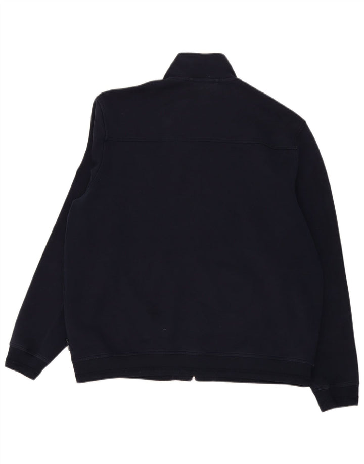 Ted Baker Mens Treino Top Jaqueta Tamanho 7 3XL Algodão Azul Marinho