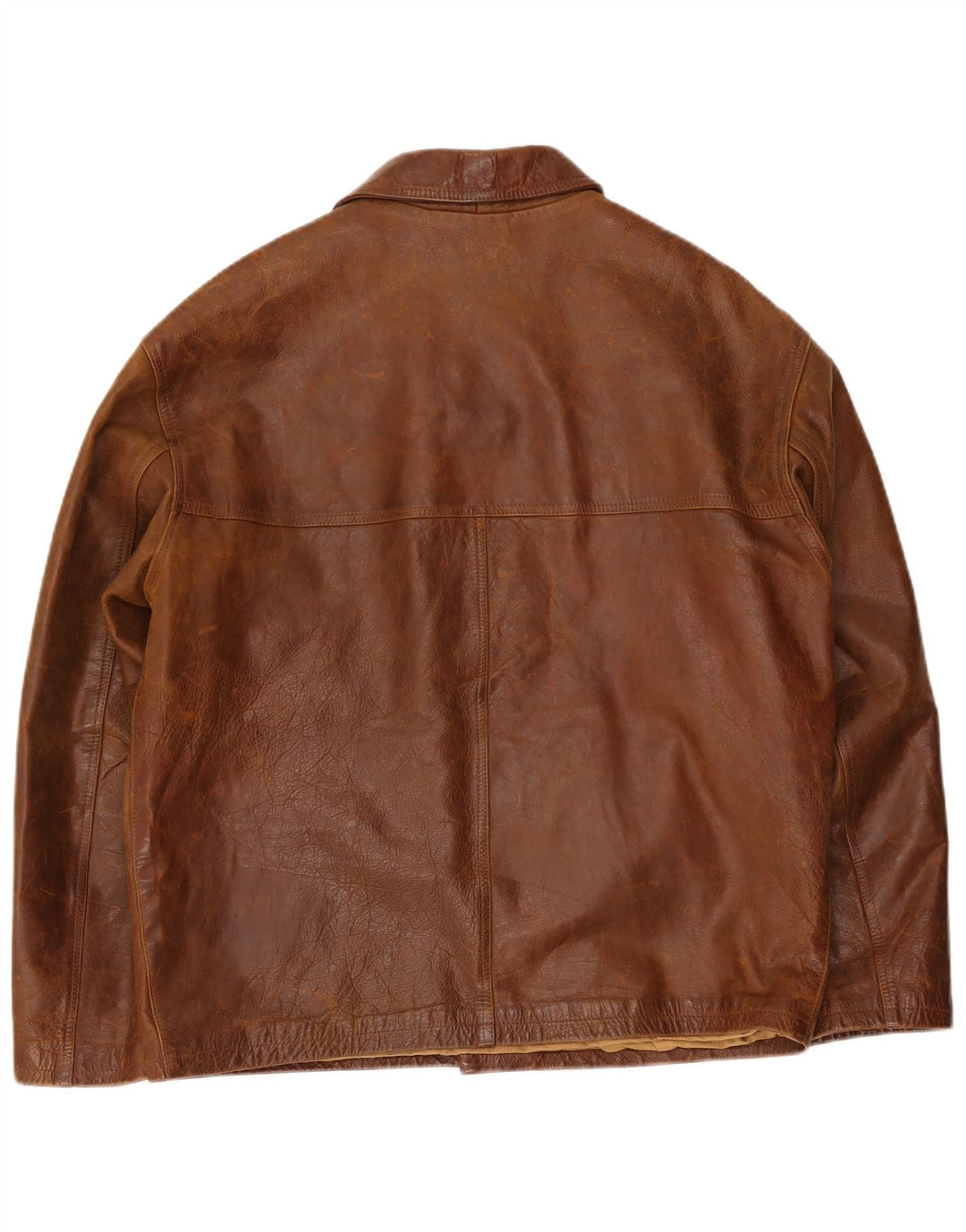 Jaqueta de couro masculina Bello Boys UK 42 XL marrom