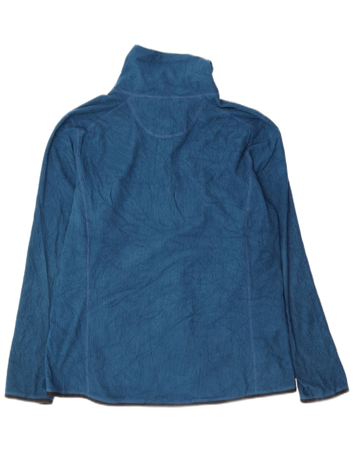 Jaqueta de lã feminina EDDIE BAUER UK 18 XL azul poliéster