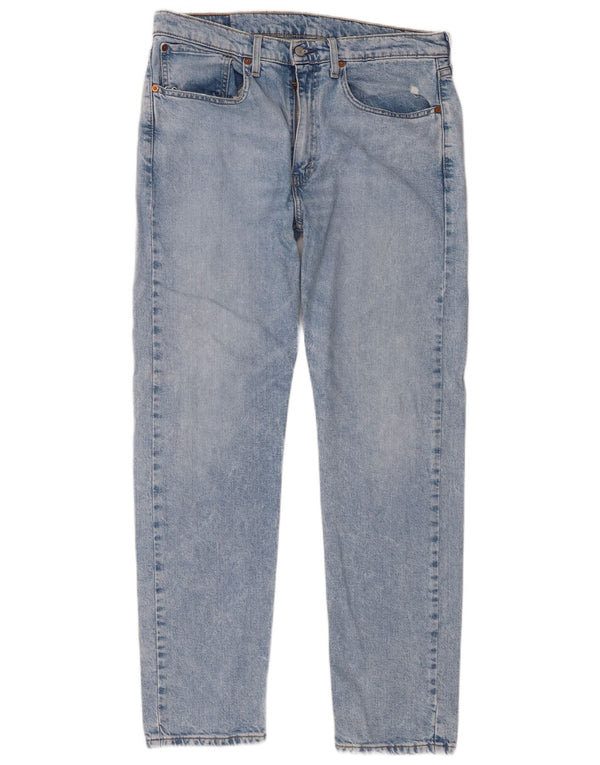 Levi's Masculino 502 Tapered Jeans W34 L32 Azul Algodão