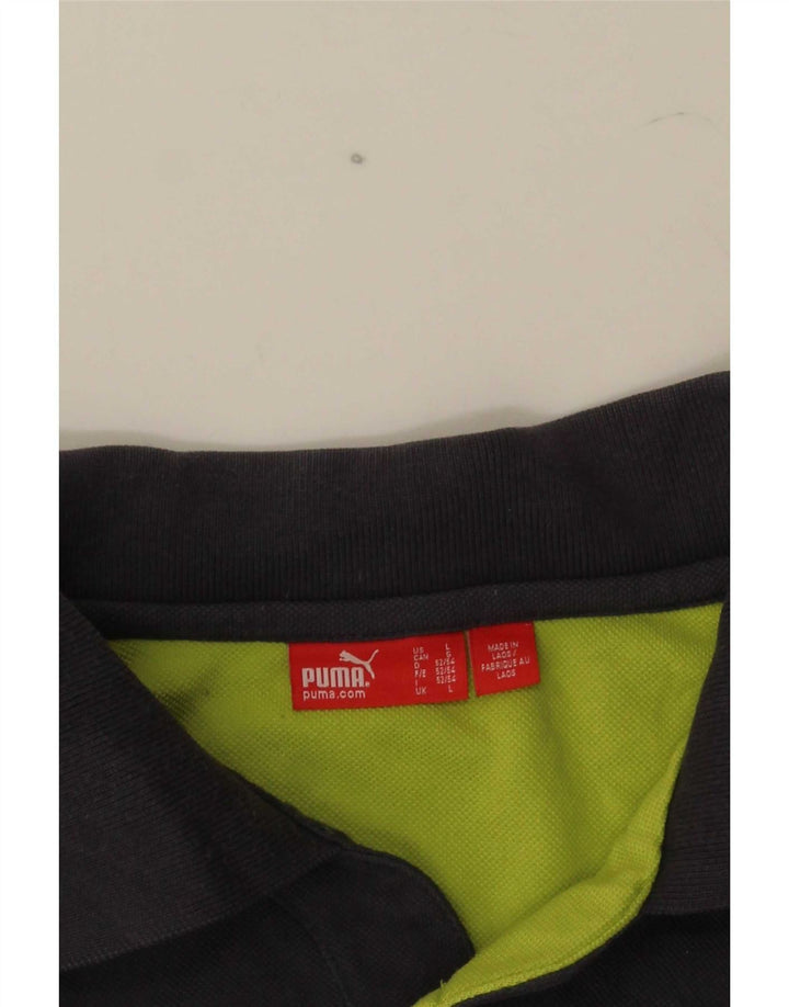 Camisa polo masculina Puma grande cinza