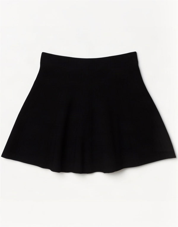 Zara Minissaia feminina de cintura alta grande W30 viscose preta