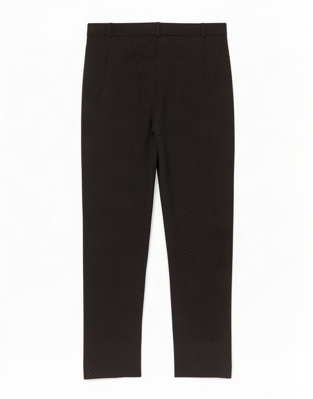 Calças cortadas femininas Marks & Spencer Reino Unido 12 médio W30 L27 preto manchado