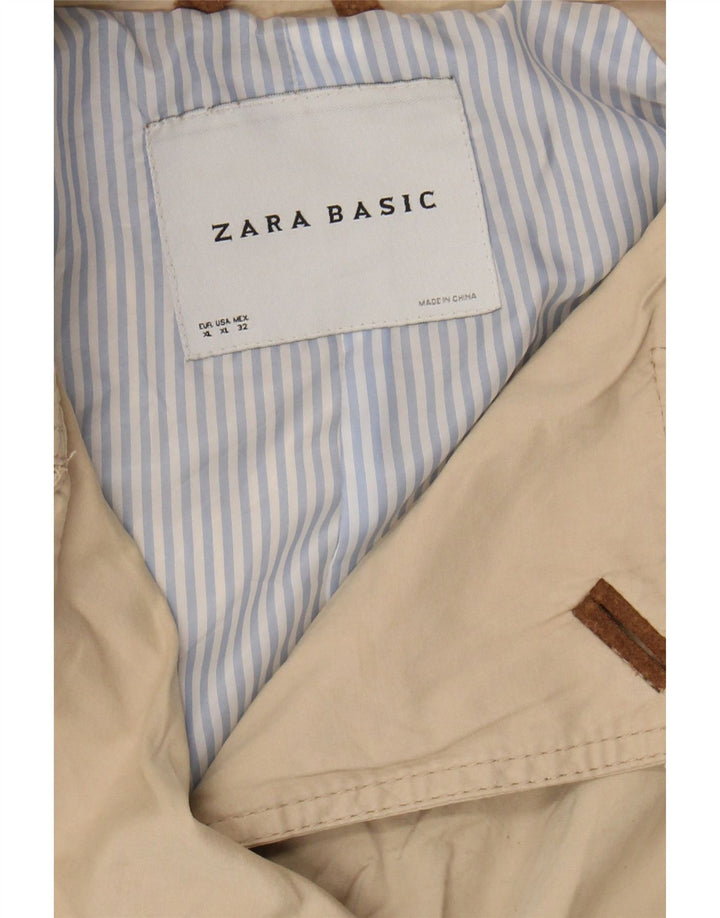 ZARA Casaco Feminino Pea UK 18 XL Bege