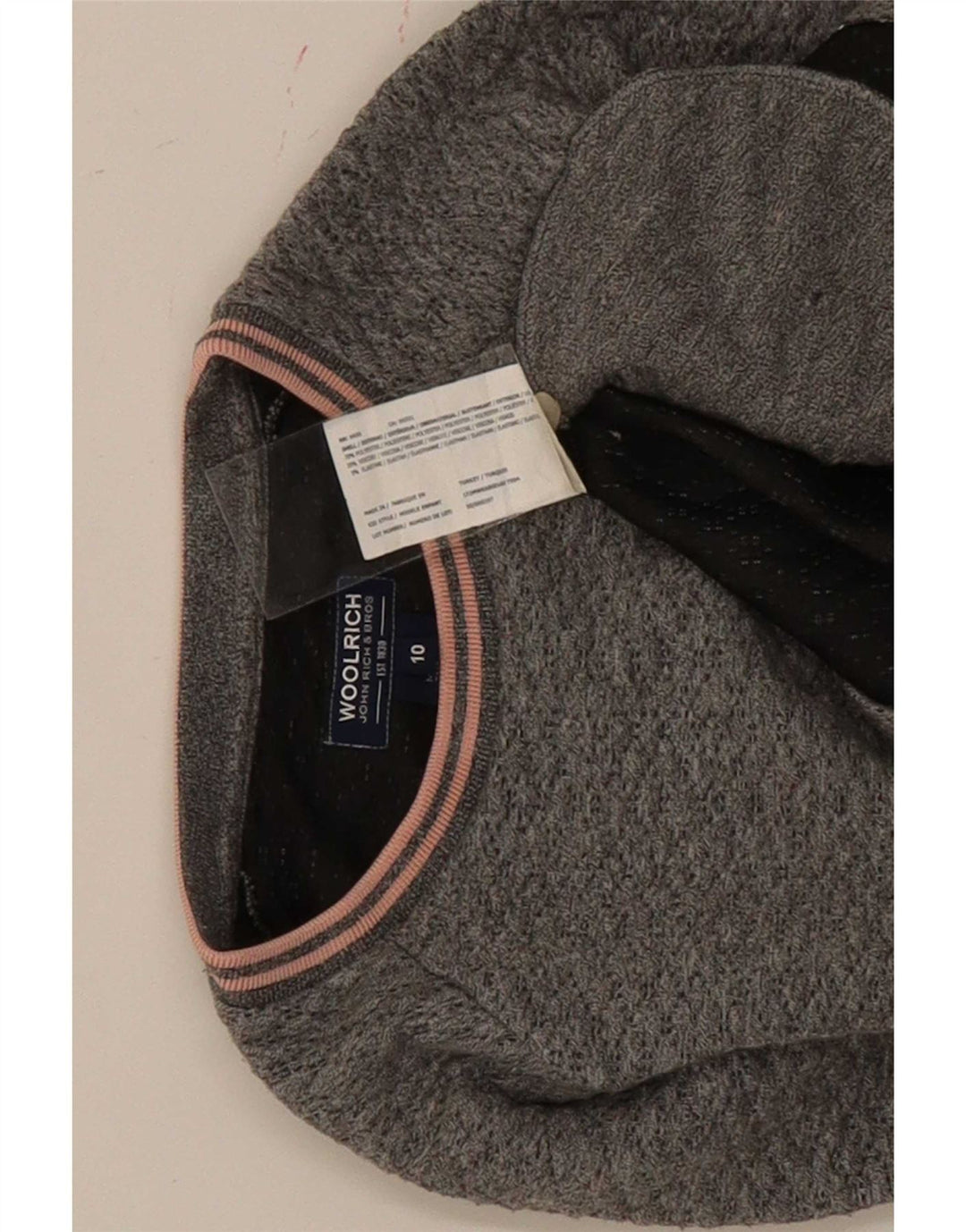Vestido jumper Woolrich para meninas 9-10 anos poliéster manchado cinza