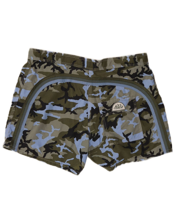 Shorts de natação masculino Sundek grande camuflagem cáqui nylon