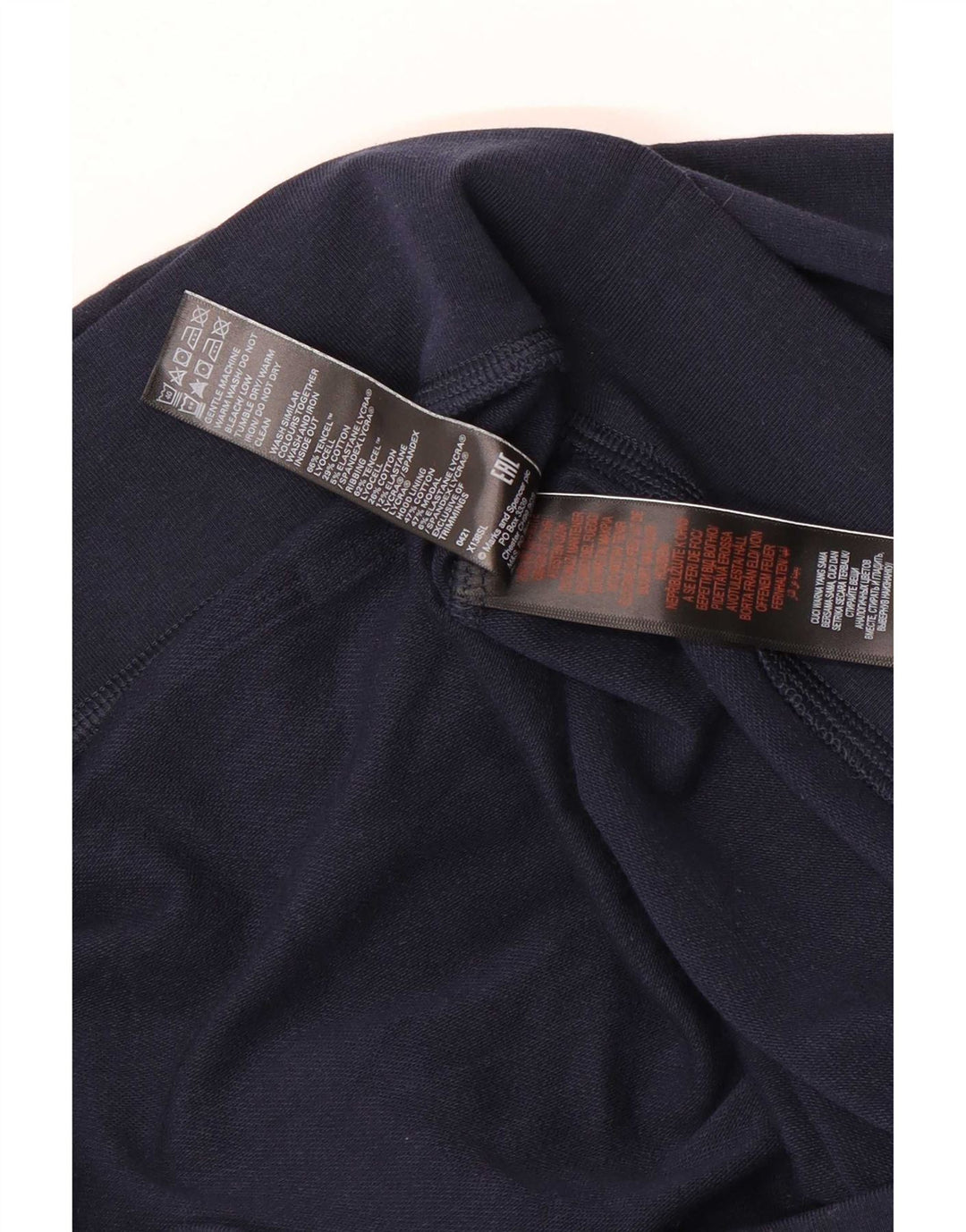 Suéter masculino com capuz Autograph da Marks & Spencer grande azul marinho