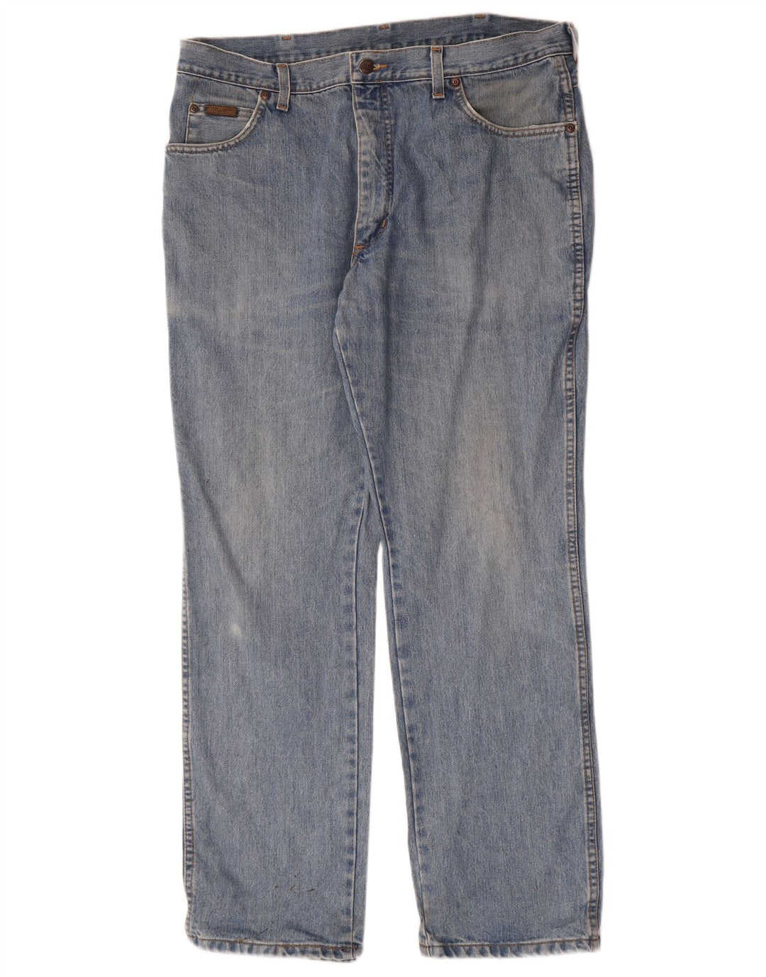 Wrangler Masculino Texas Straight Jeans W38 L32 Azul Algodão