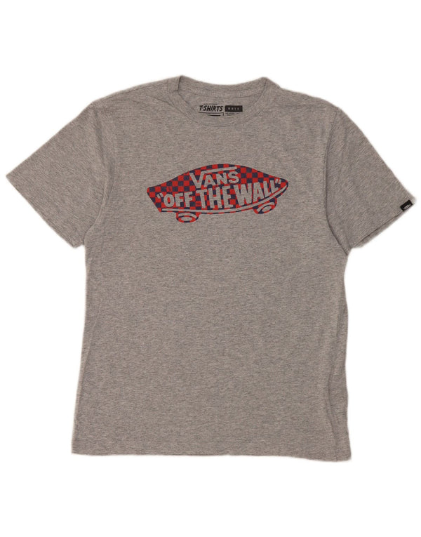 Camiseta Vans Meninos Graphic 12-13 Anos Grande Algodão Cinza