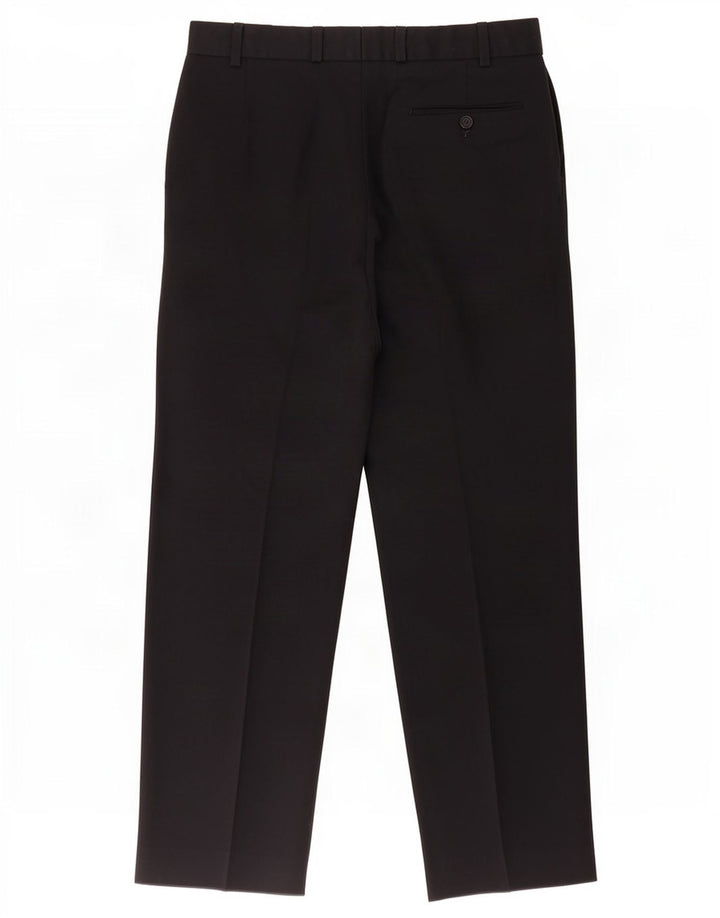 Calça masculina Marks & Spencer com pegged suit W36 L31 azul marinho poliéster