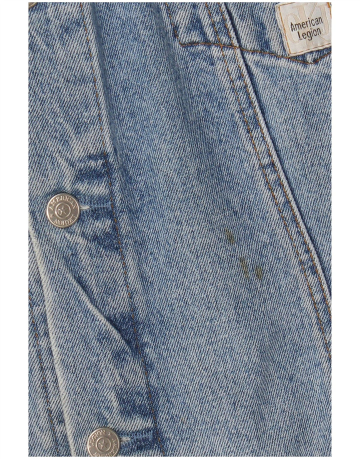 Jaqueta jeans masculina vintage UK 42 XL azul
