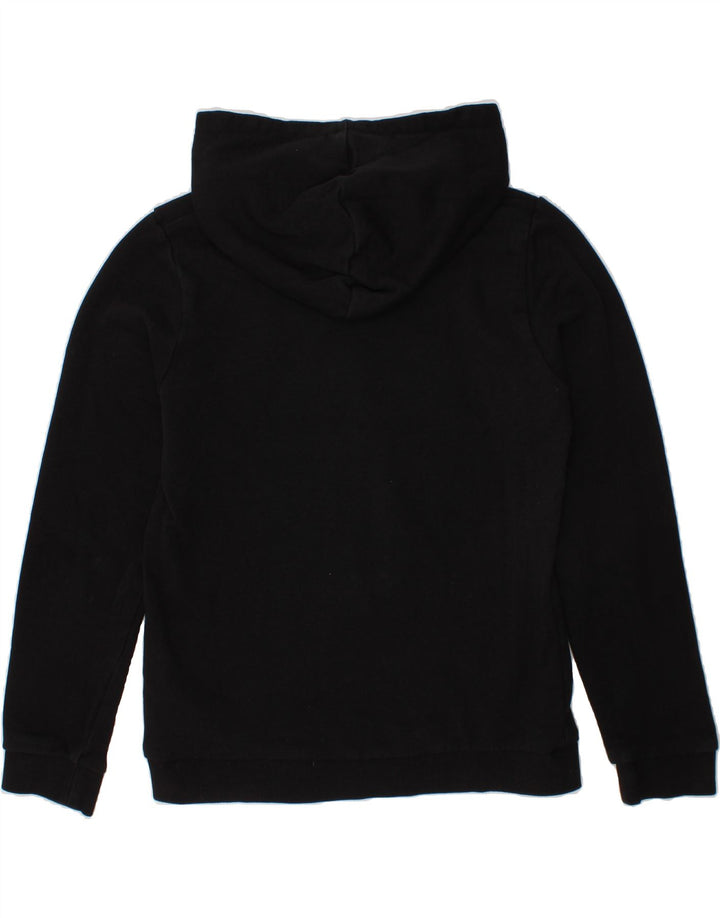 GUESS Girls Graphic Hoodie Jumper 9-10 Years Black Cotton Vintage Guess and Second-Hand Guess from Messina Hembry 