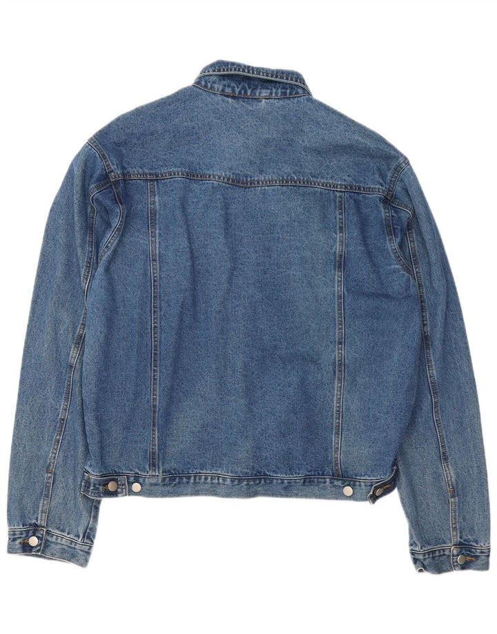 Jaqueta jeans masculina Giani Feroti Reino Unido 40 grande algodão azul