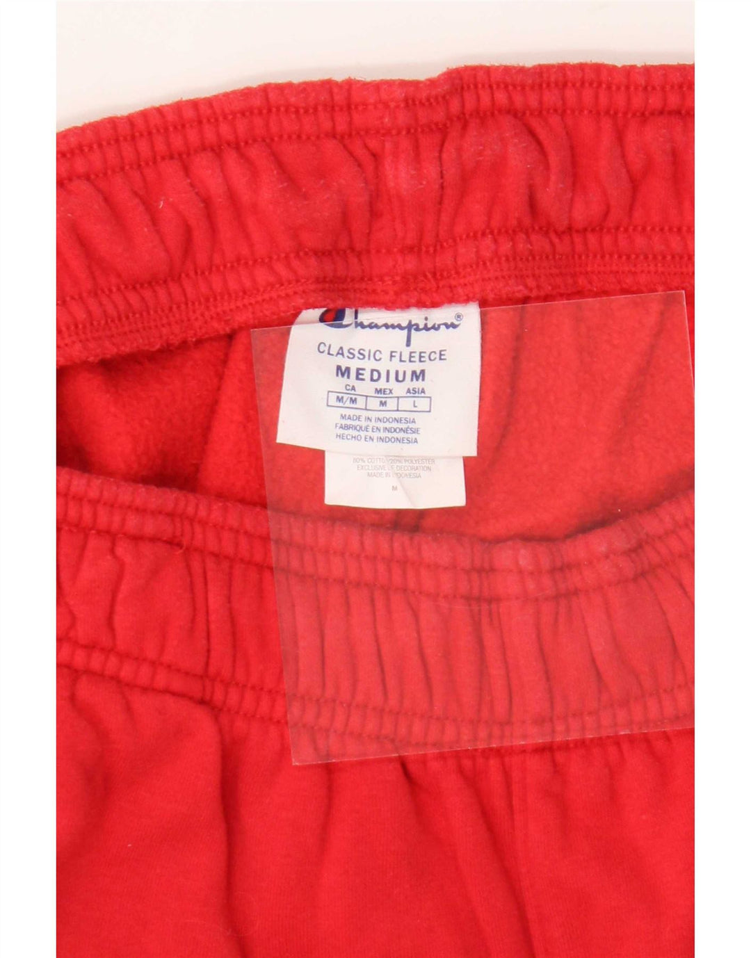 Calça esportiva masculina Champion Joggers médio algodão vermelho