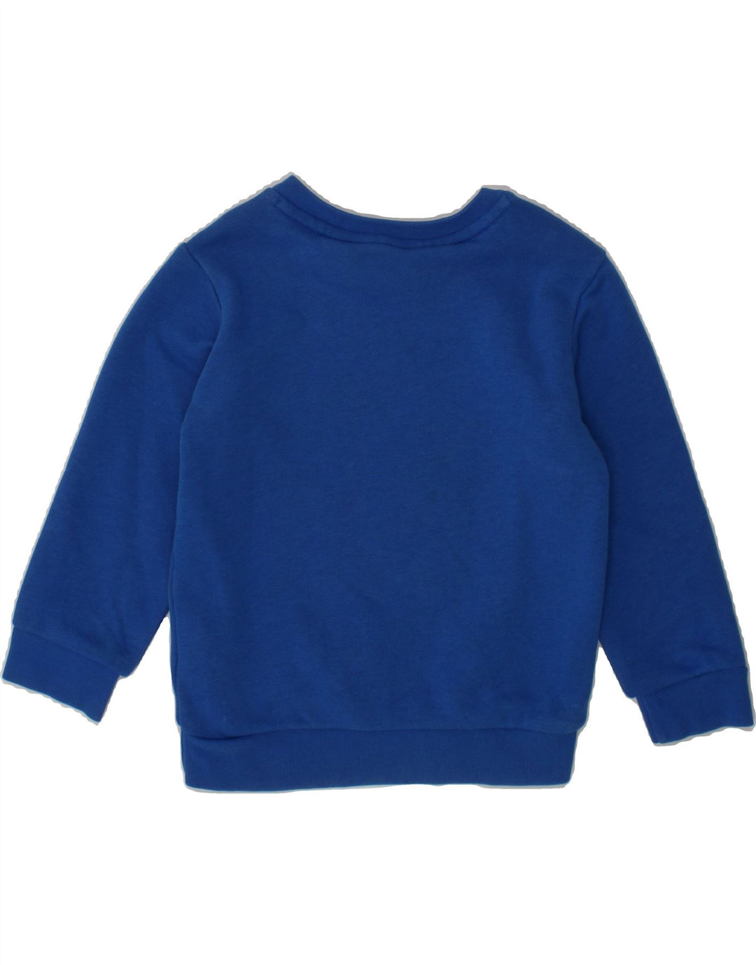 ADIDAS Baby Boys Graphic Sweatshirt Jumper 12-18 Months Blue Cotton Vintage Adidas and Second-Hand Adidas from Messina Hembry 