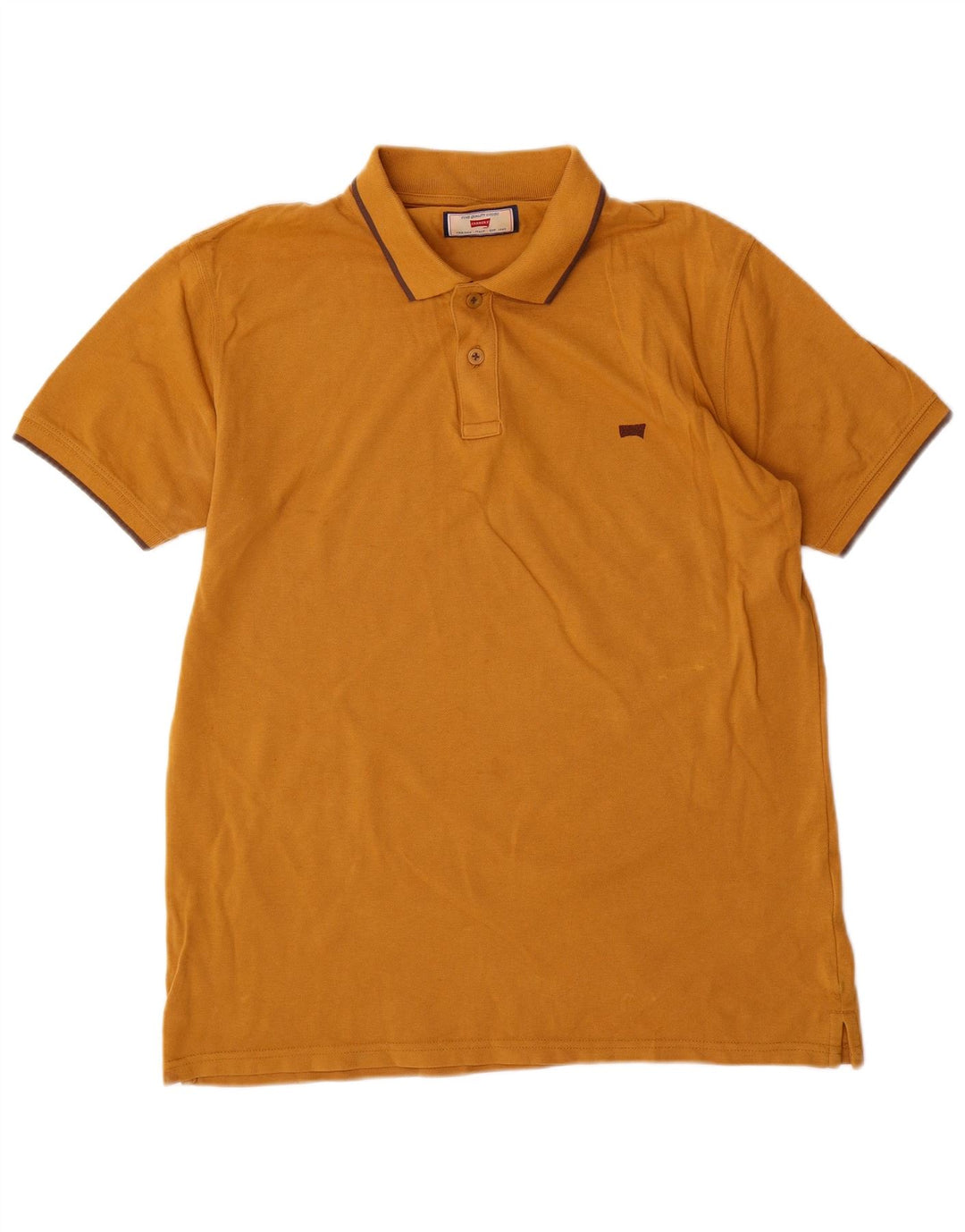 Camisa polo masculina Carrera Regular Fit grande algodão amarelo