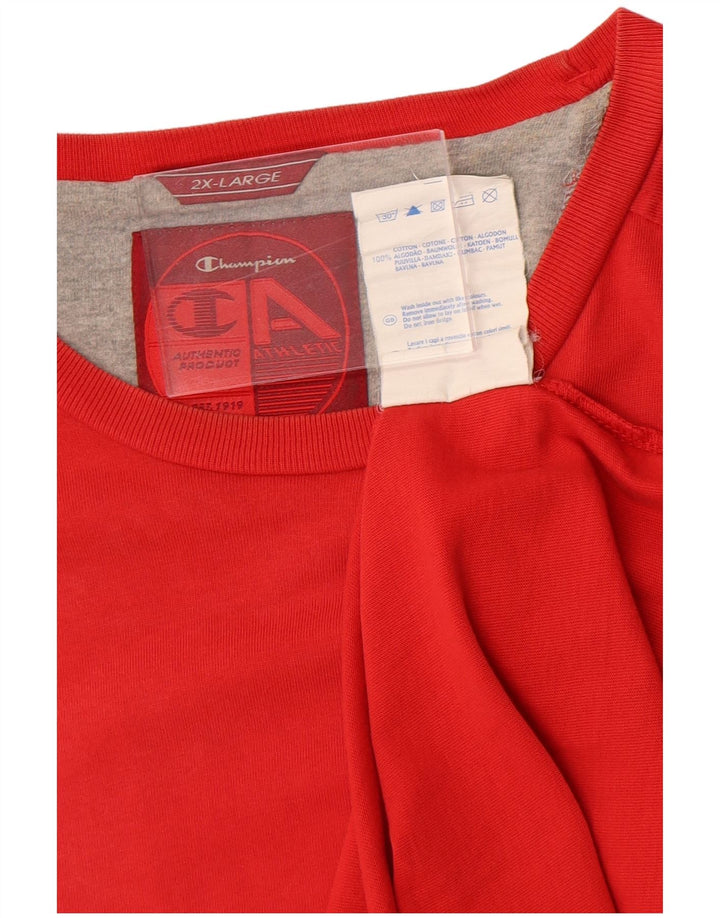 Camiseta masculina Champion 2XL algodão vermelho