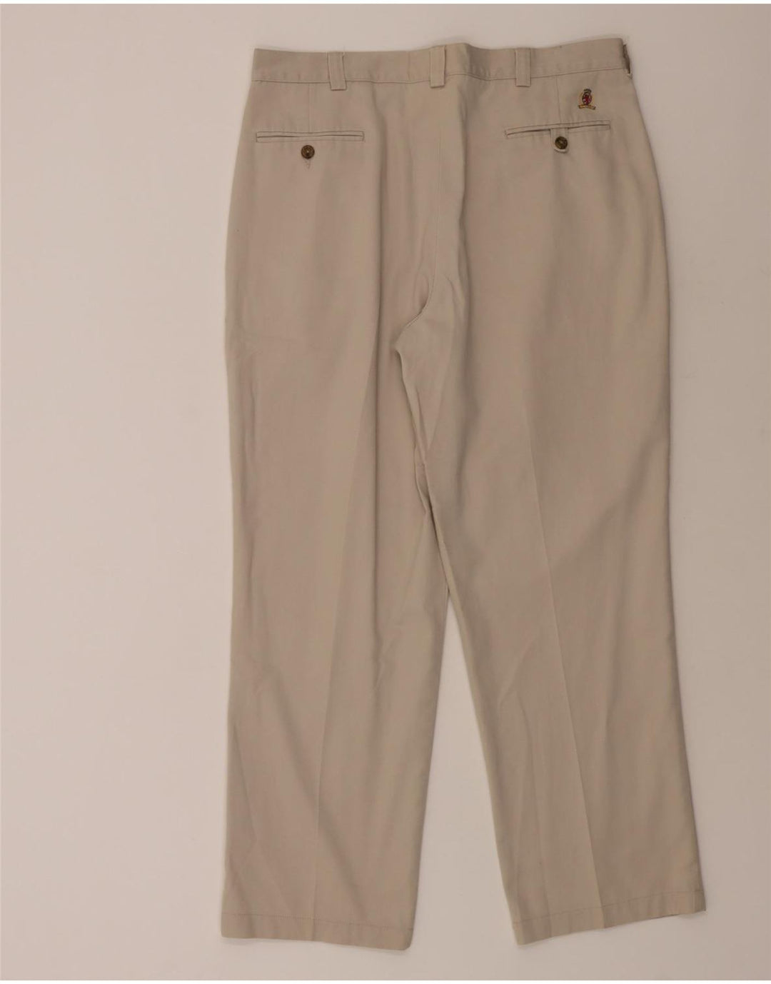 TOMMY HILFIGER Mens Pegged Chino Trousers W38 L30 Beige Cotton Vintage Tommy Hilfiger and Second-Hand Tommy Hilfiger from Messina Hembry 