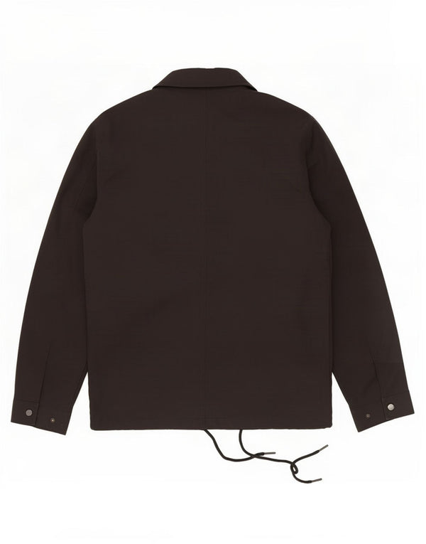 Zara Mens Bomber Jacket UK 36 Pequeno Poliéster Preto