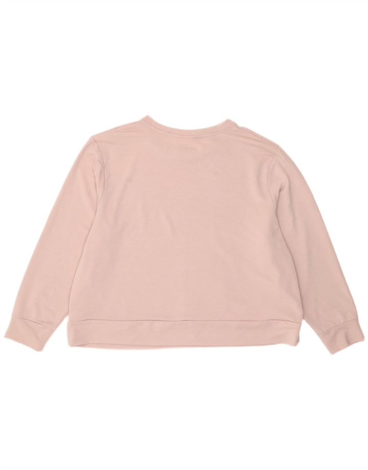 Under Armour feminino gráfico oversized moletom jumper UK 18 XL rosa