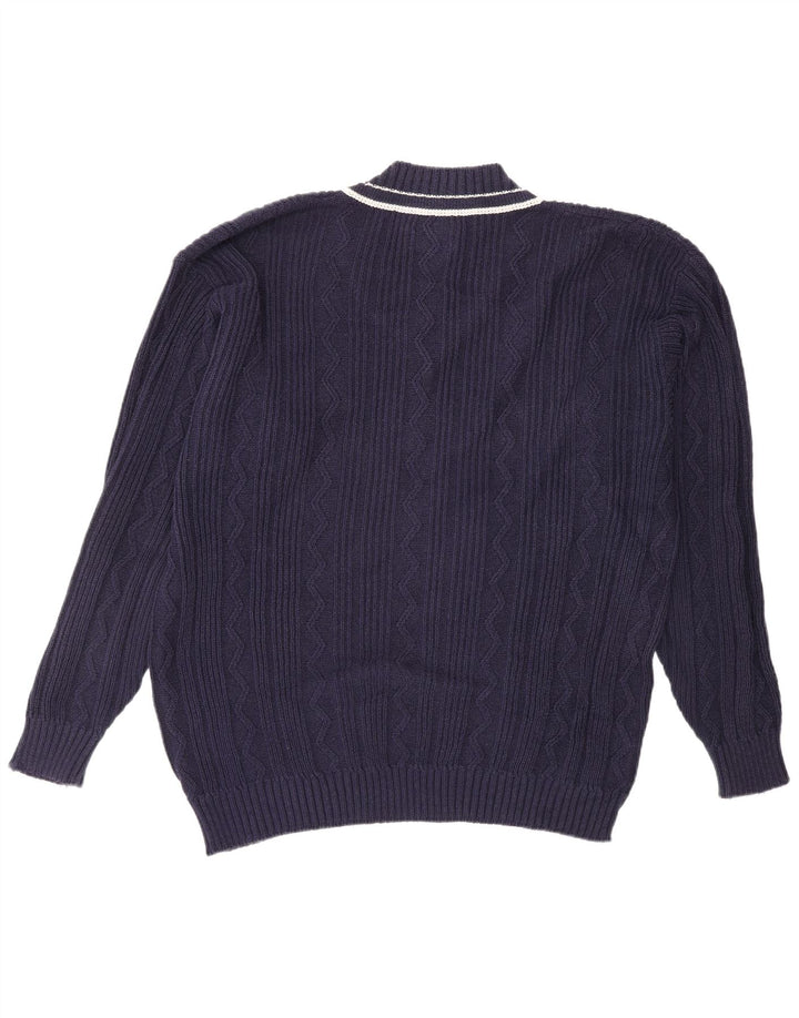 Suéter masculino LEVI'S com decote em V XL azul marinho