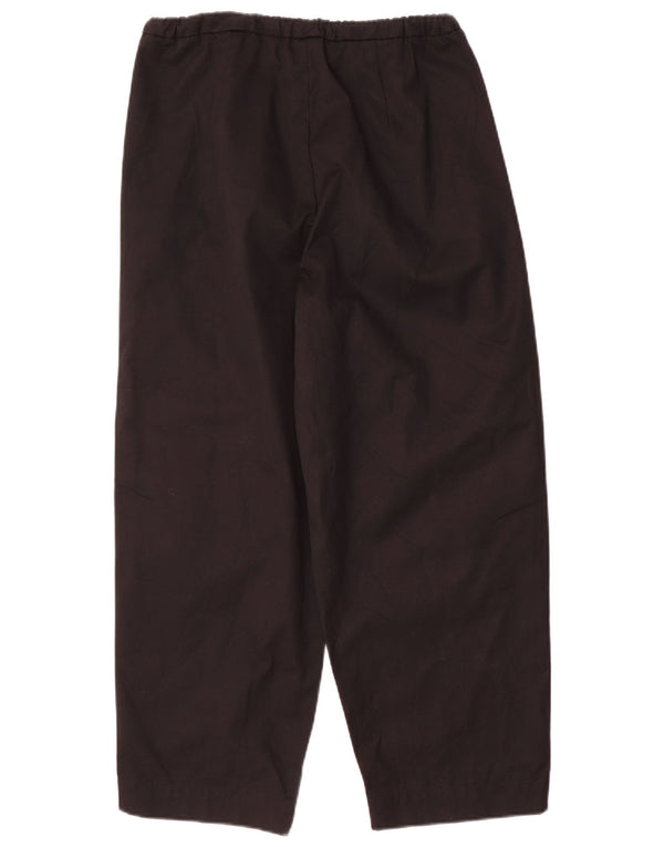 Calça feminina Massimo Dutti folgada e cortada EU 38 pequena W28 L26 preta