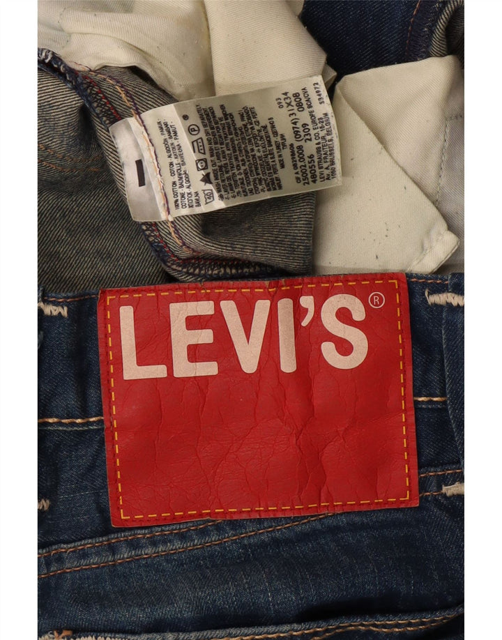 Jeans slim feminino LEVI'S W31 L36 algodão azul