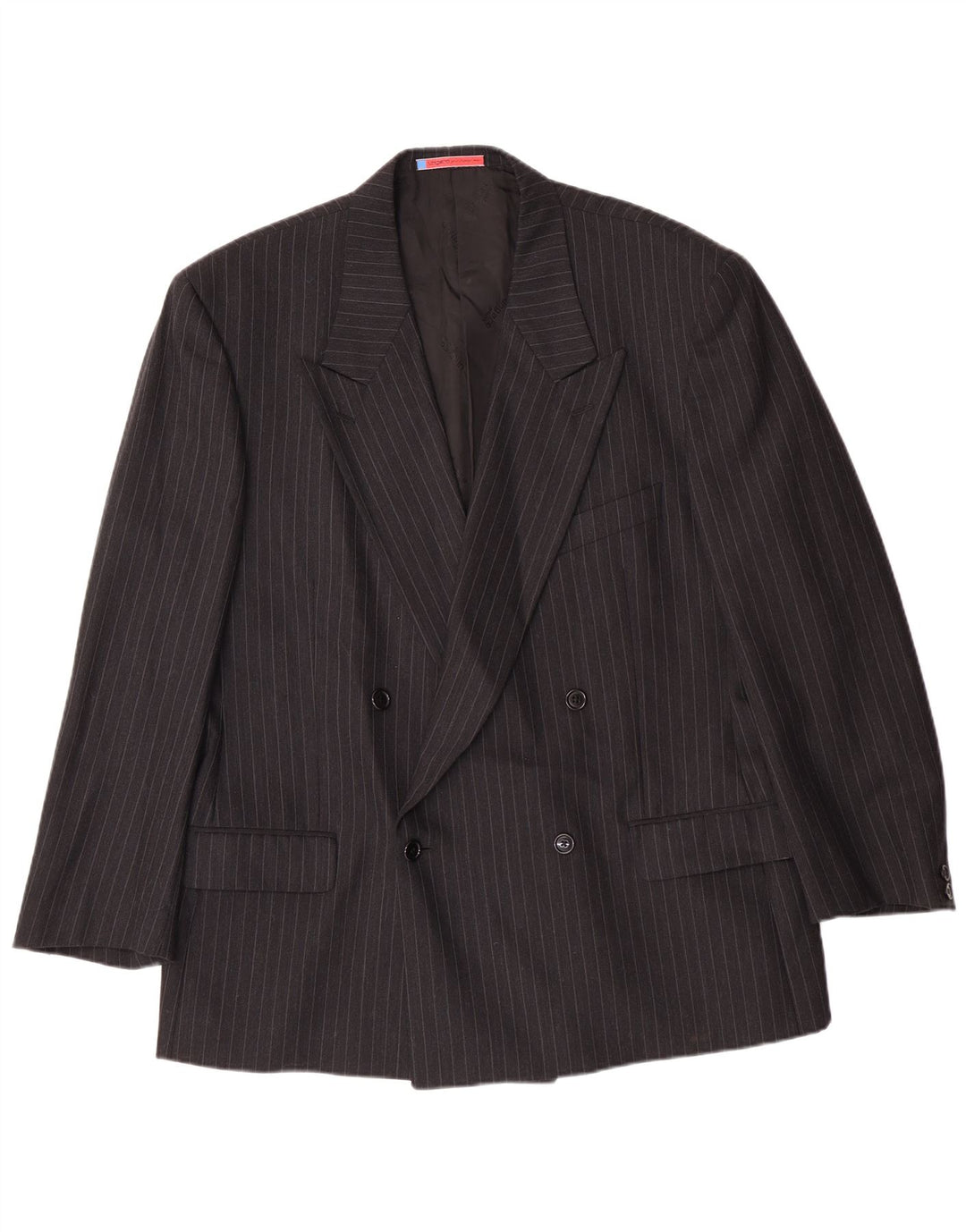 Jaqueta Blazer Masculina UNGARO IT 54 2XL Preto Riscas Clássico