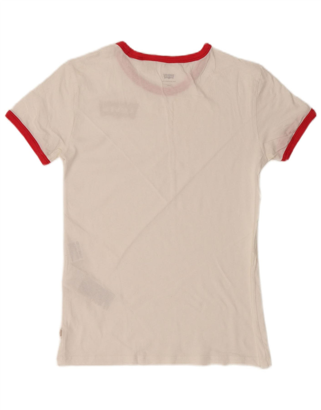 Camiseta feminina LEVI'S Top UK 2 2XS algodão branco