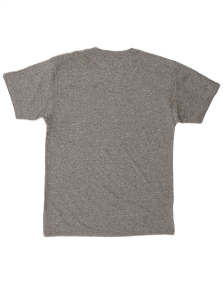 Camiseta masculina VANS Classic Fit Graphic Top cinza médio algodão manchado
