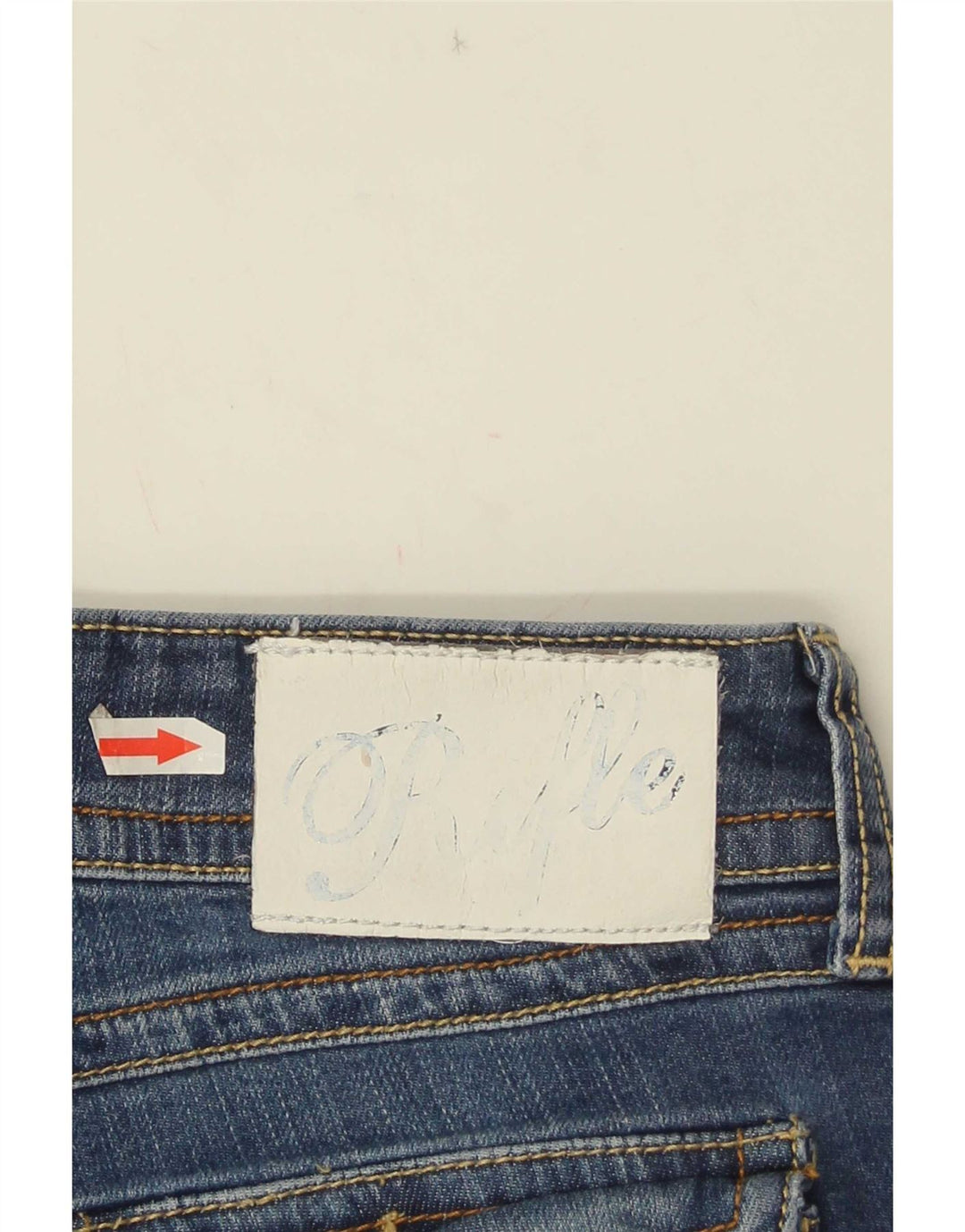Rifle feminino slim jeans W29 L33 algodão azul