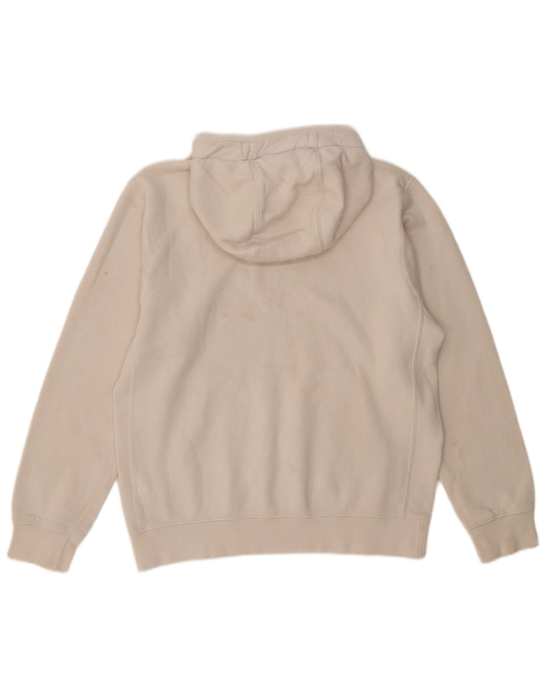 Nike Mens Hoodie Jumper Pequeno Algodão Branco