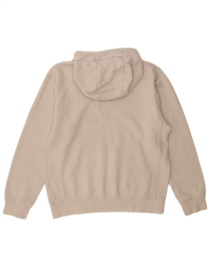 Nike Mens Hoodie Jumper Pequeno Algodão Branco