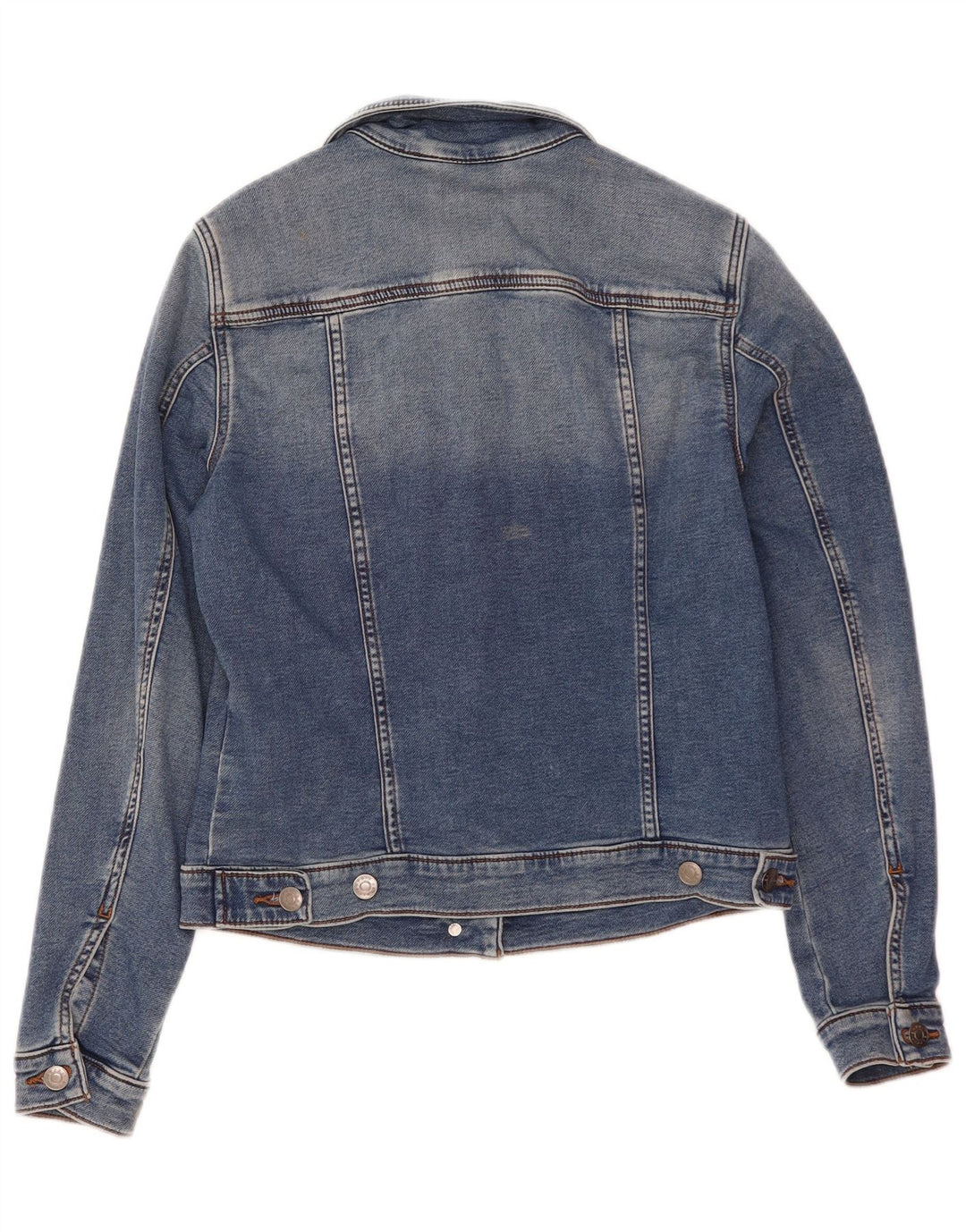 Jaqueta jeans feminina Esprit UK 10 algodão azul pequeno