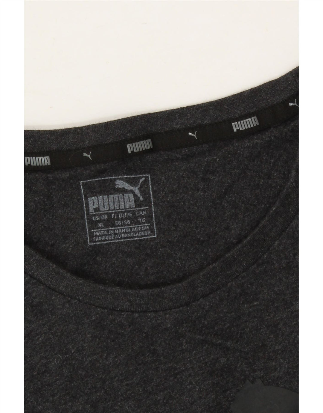 PUMA Mens Graphic T-Shirt Top XL Grey Vintage Puma and Second-Hand Puma from Messina Hembry 