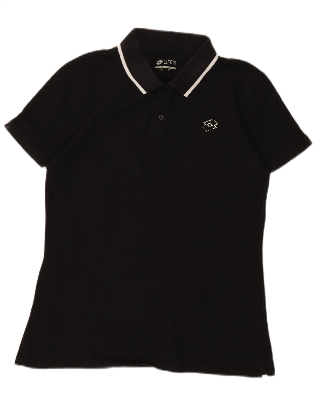 Camisa polo feminina Lotto UK 12 média preta