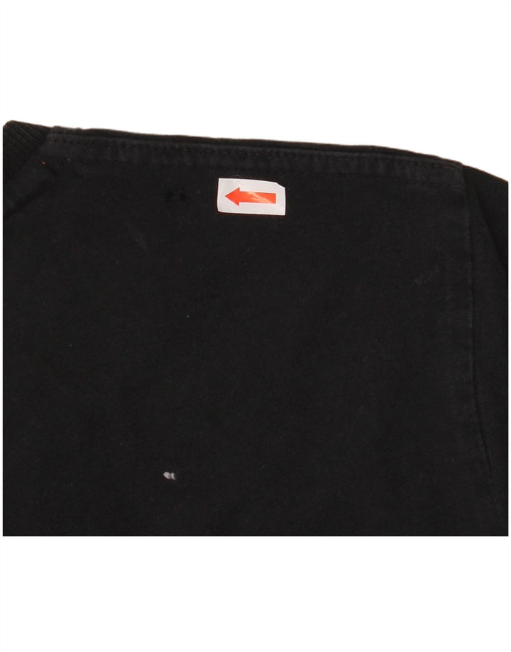 Camiseta masculina SUPERDRY Top médio algodão preto