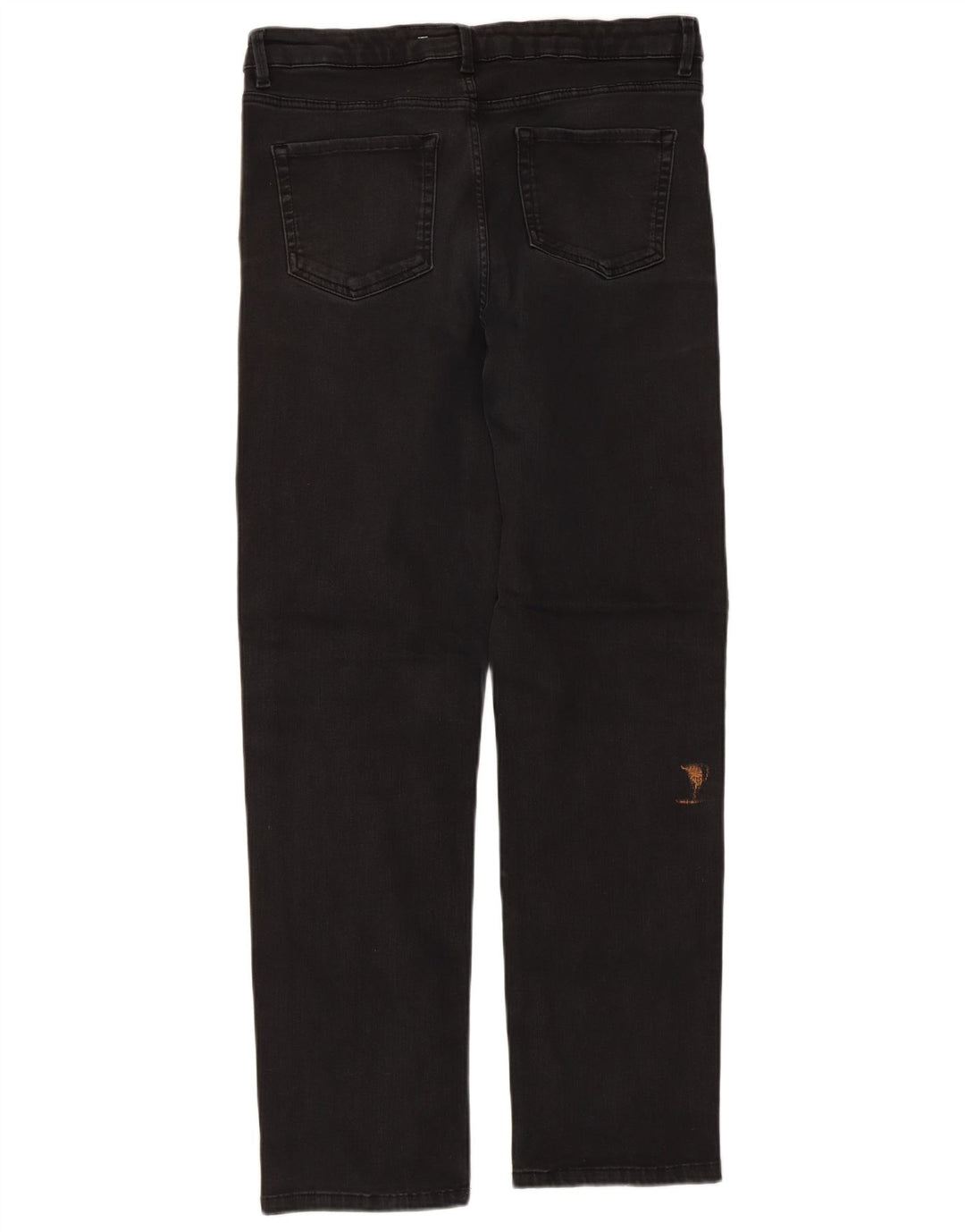 Jeans Marks & Spencer Regular Straight Feminino Reino Unido 16 Grande W32 L30 Preto
