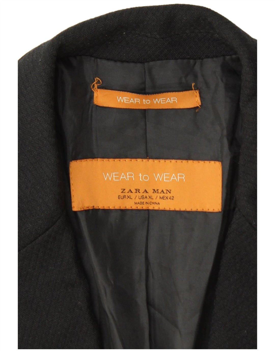 Jaqueta blazer masculina Zara com 2 botões Reino Unido 42 XL preta