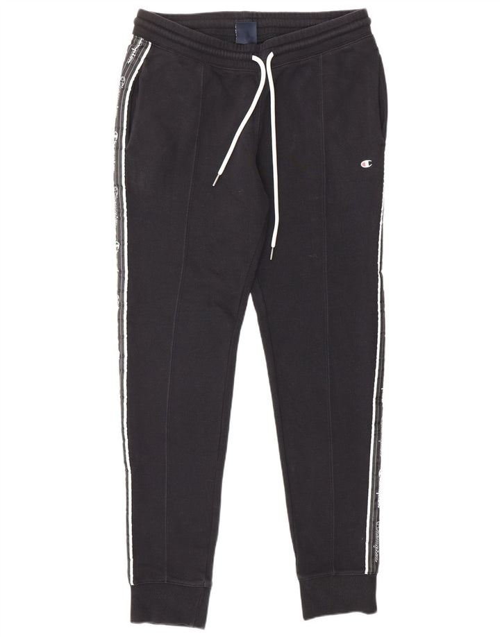 CHAMPION Calça de treino masculina gráfica Joggers médio preto