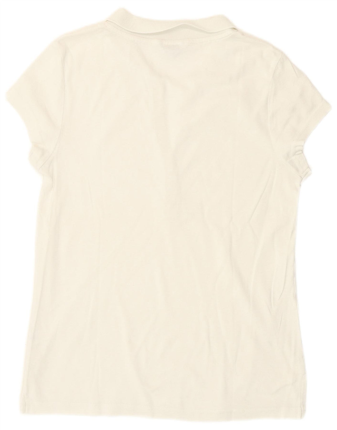 Camisa polo feminina Calvin Klein UK 14 algodão branco médio