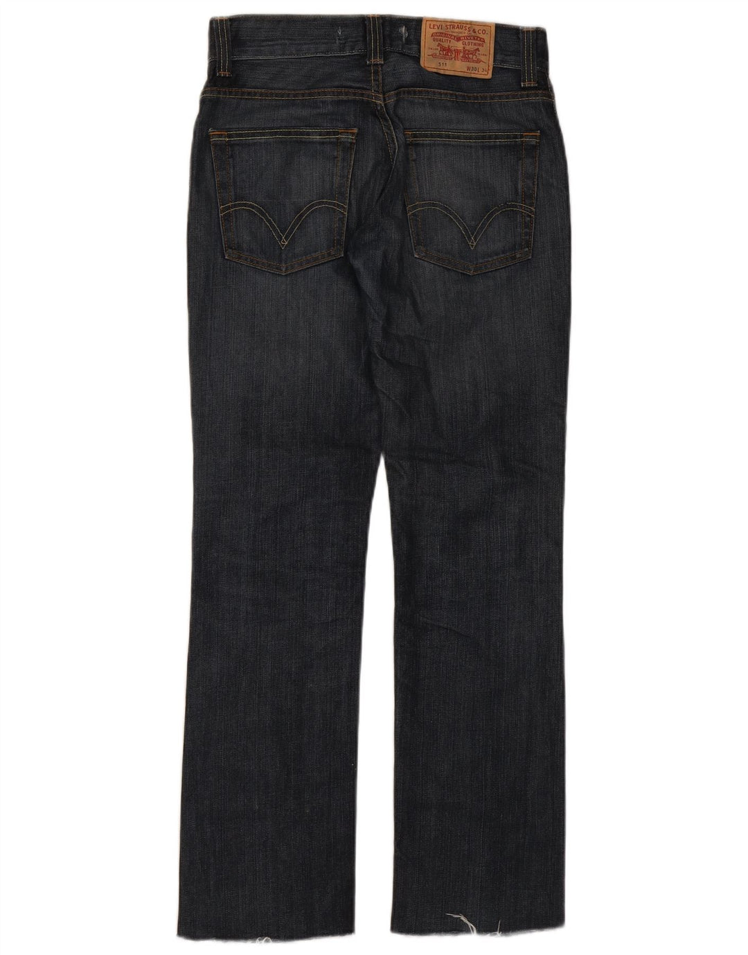 Calça jeans feminina Levi's 511 Slim W30 L30 azul marinho algodão