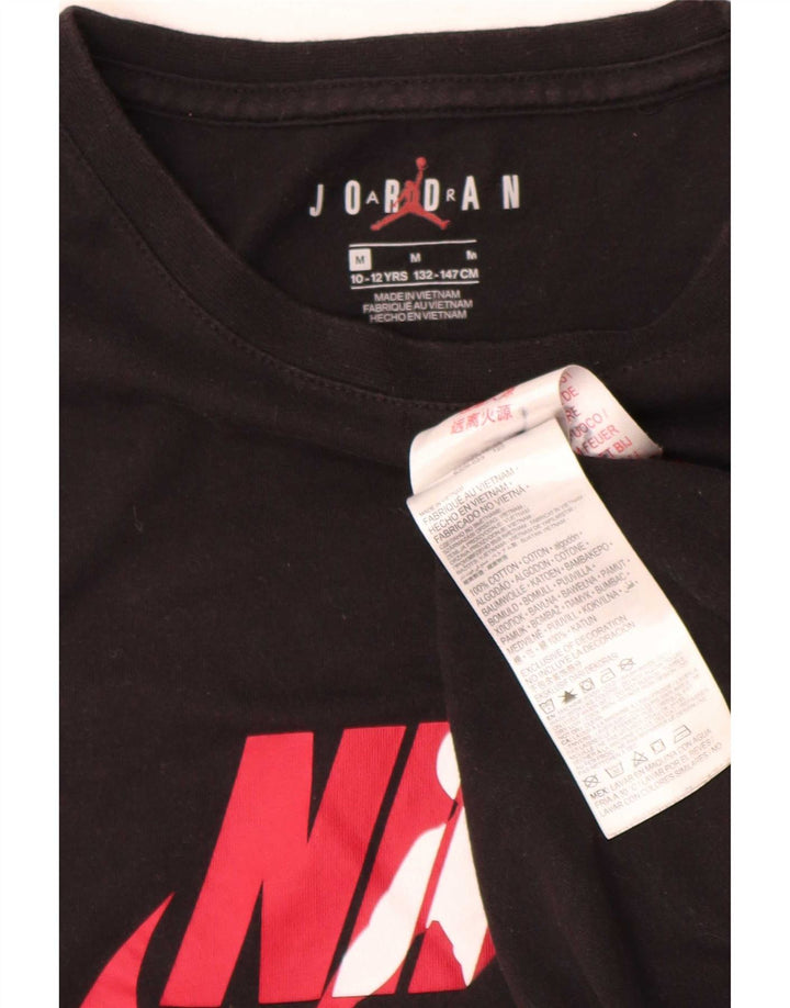 Camiseta Jordan Boys Graphic Top 10-11 Anos Médio Algodão Preto