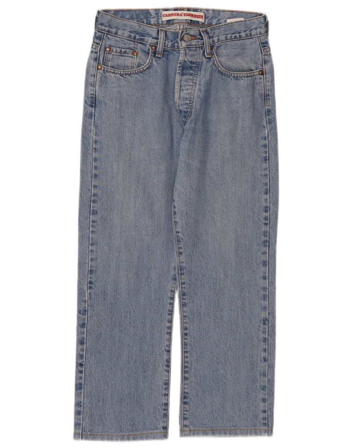 Calça jeans feminina Carrera 710 cortada W28 L24 azul