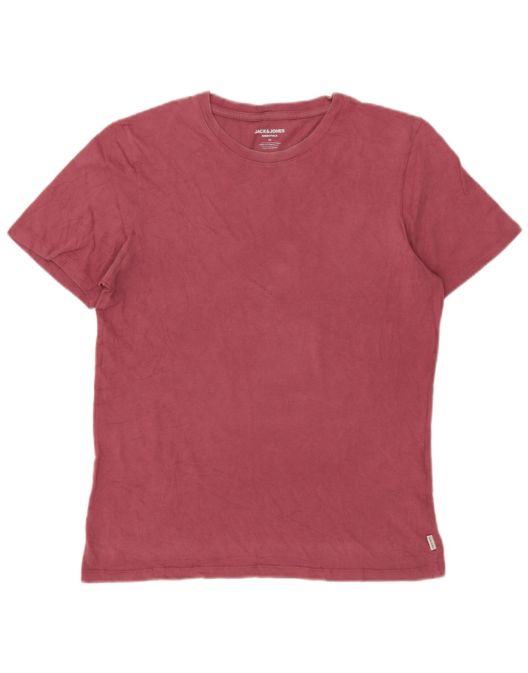 Camiseta masculina Jack & Jones Top médio algodão rosa